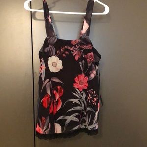 Lace Trim Detail Blouse